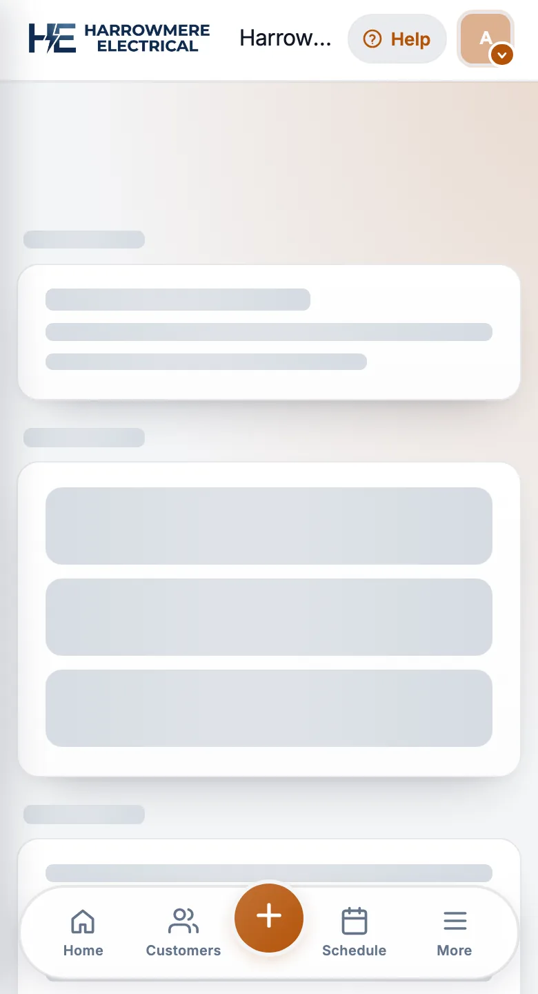 Reports period picker on a phone